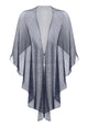 Glitter lurex stola Blue Black - Dresses Boutique B.V.