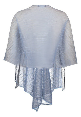 Glitter lurex stola Blue Silver - Dresses Boutique B.V.