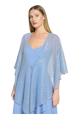 Glitter lurex stola Blue Silver - Dresses Boutique B.V.