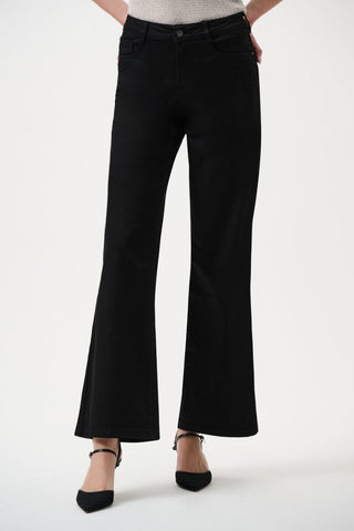Goldie - Classic Wide - Leg Stretch Jeans Black - Dresses Boutique B.V.