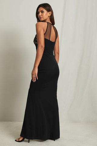 Halter maxi dress Black - Dresses Boutique B.V.