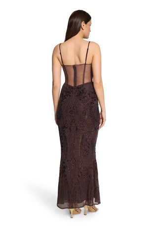 Hilan dress Dark Maroon - Dresses Boutique B.V.