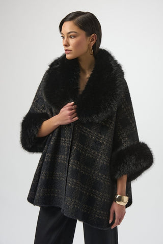 Jacquard Sweater Knit Cape - Dresses Boutique B.V.