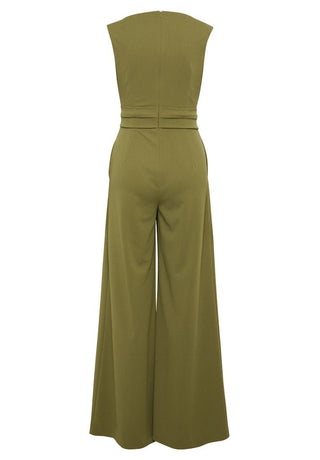 Lara jumpsuit Deep Avocado - Dresses Boutique B.V.