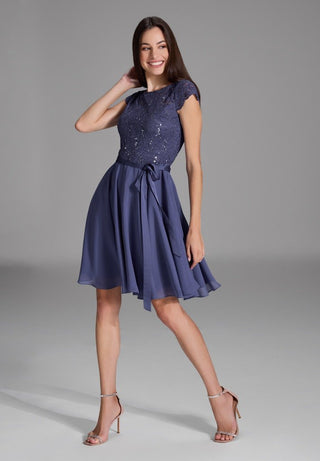 Liliana dress Future blue - Dresses Boutique B.V.