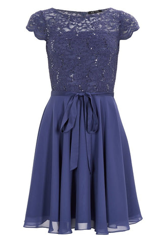 Liliana dress Future blue - Dresses Boutique B.V.