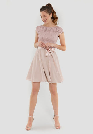 Liliana dress Peach blush - Dresses Boutique B.V.