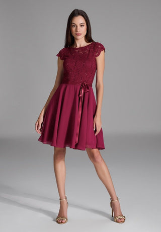 Liliana dress Ruby red - Dresses Boutique B.V.