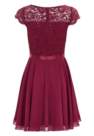 Liliana dress Ruby red - Dresses Boutique B.V.