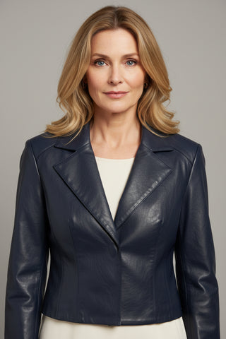 Linea Raffaelli PU jacket 251 - 703 - 01 - Dresses Boutique B.V.