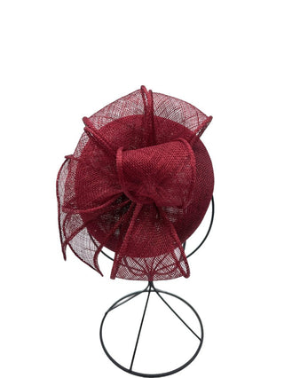 Luna fascinator Burgundy - Dresses Boutique B.V.