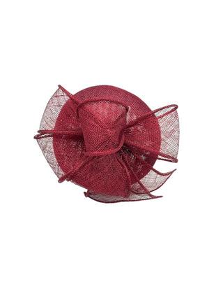 Luna fascinator Burgundy - Dresses Boutique B.V.