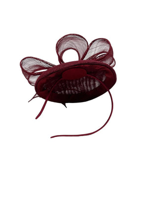 Luna fascinator Burgundy - Dresses Boutique B.V.