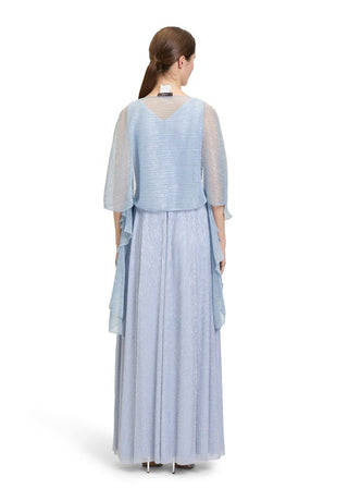 Lurex stola White / Blue - Dresses Boutique B.V.