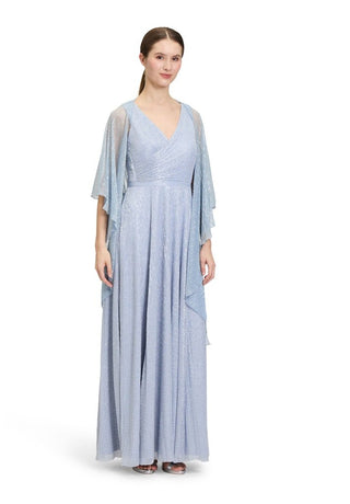 Lurex stola White / Blue - Dresses Boutique B.V.