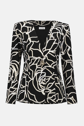 Lux Twill Foiled Floral Blazer - Dresses Boutique B.V.
