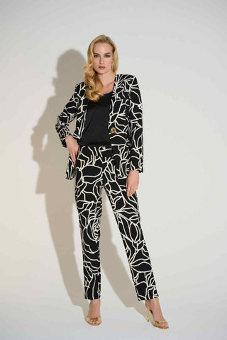 Lux Twill Foiled Floral Slim Fit Pants - Dresses Boutique B.V.