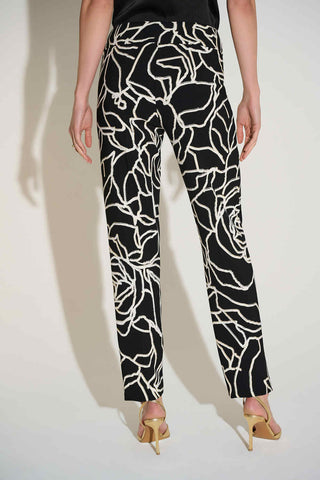 Lux Twill Foiled Floral Slim Fit Pants - Dresses Boutique B.V.