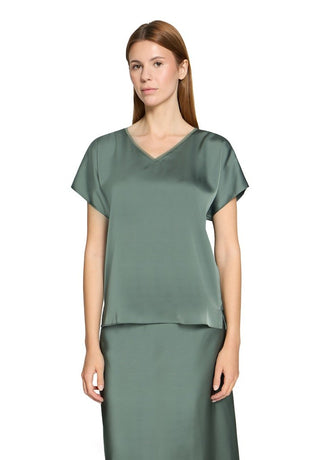 Marina vneck top Evening Green - Dresses Boutique B.V.