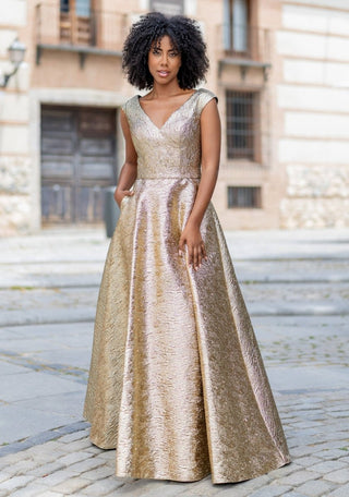 Marvana dress Shining Gold - Dresses Boutique B.V.