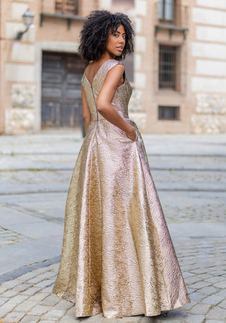 Marvana dress Shining Gold - Dresses Boutique B.V.