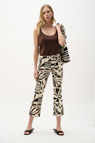 Millennium Tropical Print Flared Pull - On Pants - Dresses Boutique B.V.