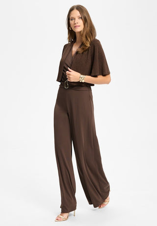 Minala glitter cardi Chocolate Brown - Dresses Boutique B.V.