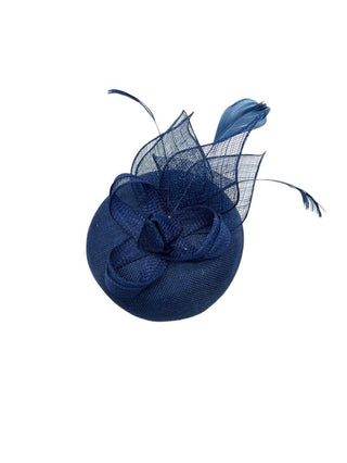 Nila fascinator Mid Blue - Dresses Boutique B.V.