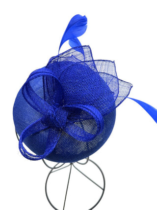 Nila fascinator Royal Blue - Dresses Boutique B.V.