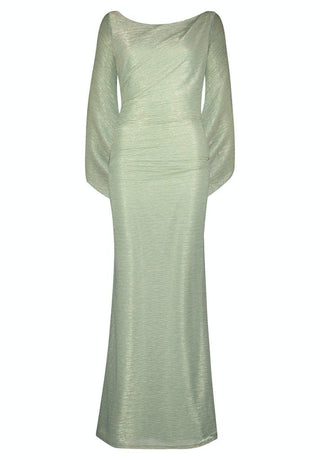 Ninal dress Green Silver - Dresses Boutique B.V.