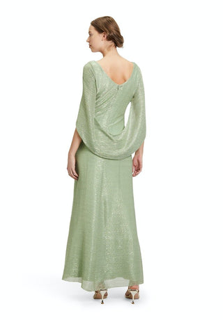 Ninal dress Green Silver - Dresses Boutique B.V.