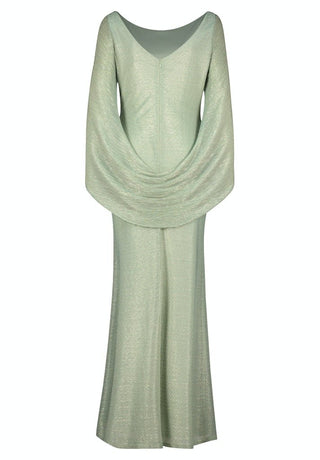 Ninal dress Green Silver - Dresses Boutique B.V.