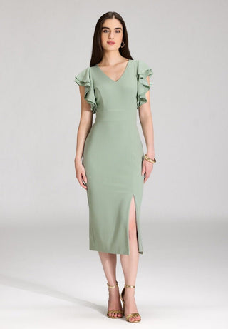 Nitalie dress Pistachio Green - Dresses Boutique B.V.