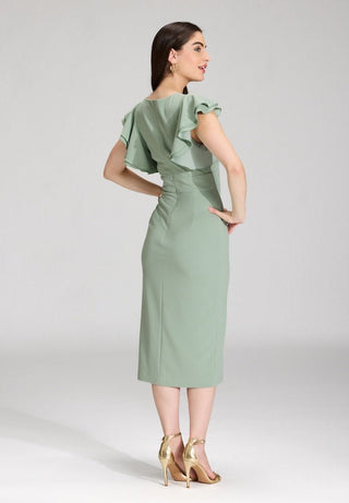 Nitalie dress Pistachio Green - Dresses Boutique B.V.