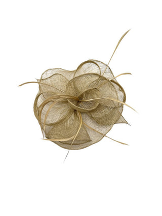 Olan fascinator Taupe - Dresses Boutique B.V.