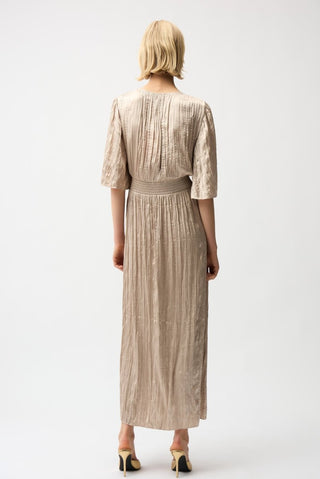 Pleated dress with knot waist - Dresses Boutique B.V.