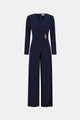 Rana Silky Knit Wide Leg Wrap Jumpsuit - Dresses Boutique B.V.