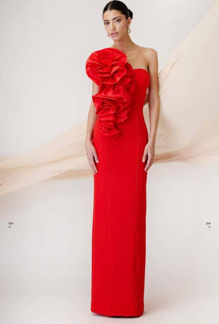 Red flow dress - Dresses Boutique B.V.