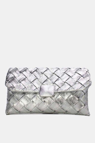 Ricci clutch Silver - Dresses Boutique B.V.