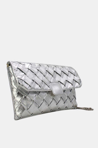 Ricci clutch Silver - Dresses Boutique B.V.