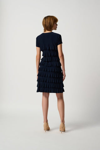 Ruffle dress 211350S Midnight blue - Dresses Boutique B.V.