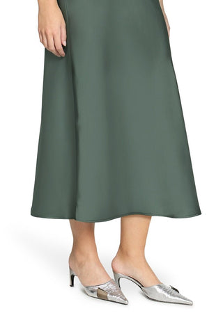 Satijnen rok Evening Green - Dresses Boutique B.V.