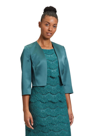 Satin bolero jkt Dark Emerald - Dresses Boutique B.V.