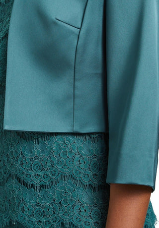 Satin bolero jkt Dark Emerald - Dresses Boutique B.V.