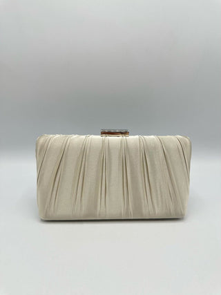 Satinelle clutch Beige - Dresses Boutique B.V.