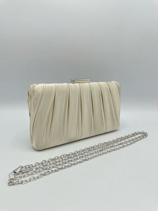 Satinelle clutch Beige - Dresses Boutique B.V.