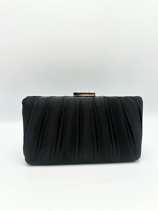 Satinelle clutch Black - Dresses Boutique B.V.