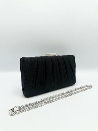 Satinelle clutch Black - Dresses Boutique B.V.