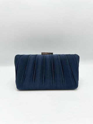 Satinelle clutch Navy - Dresses Boutique B.V.