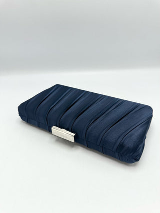 Satinelle clutch Navy - Dresses Boutique B.V.